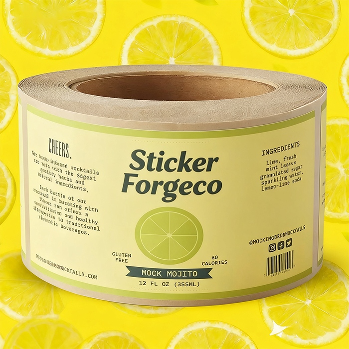 Matte Recycled Paper Labels