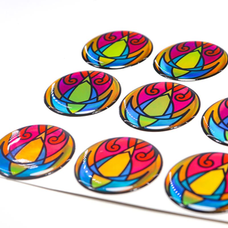 Epoxy Dome Stickers