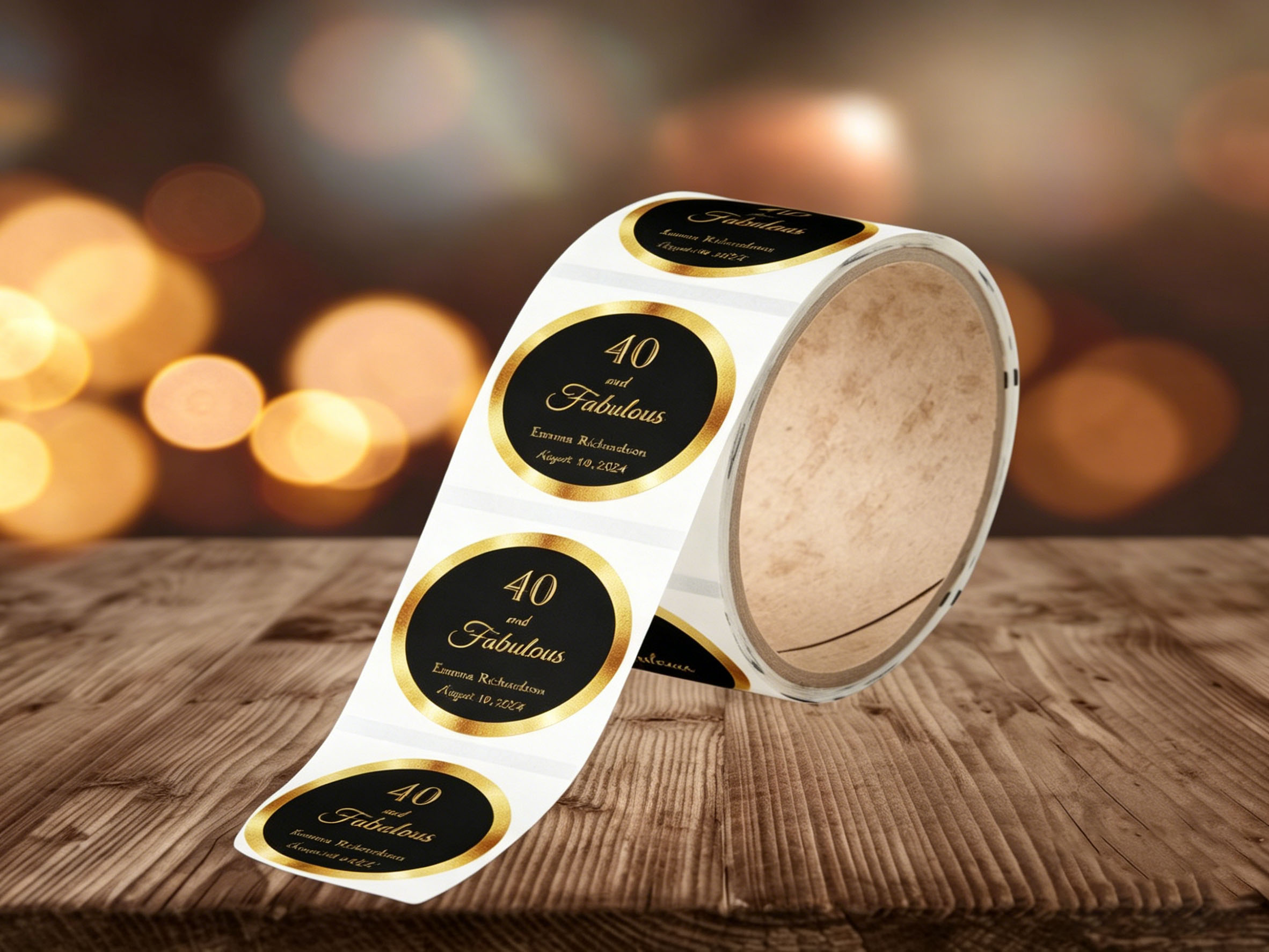 Gold Foil with Black Sticker: The Ultimate Branding Tool