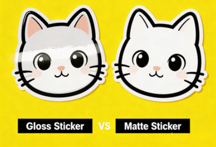 Gloosy VS Matte Stickers Gloosy VS Matte Stickers