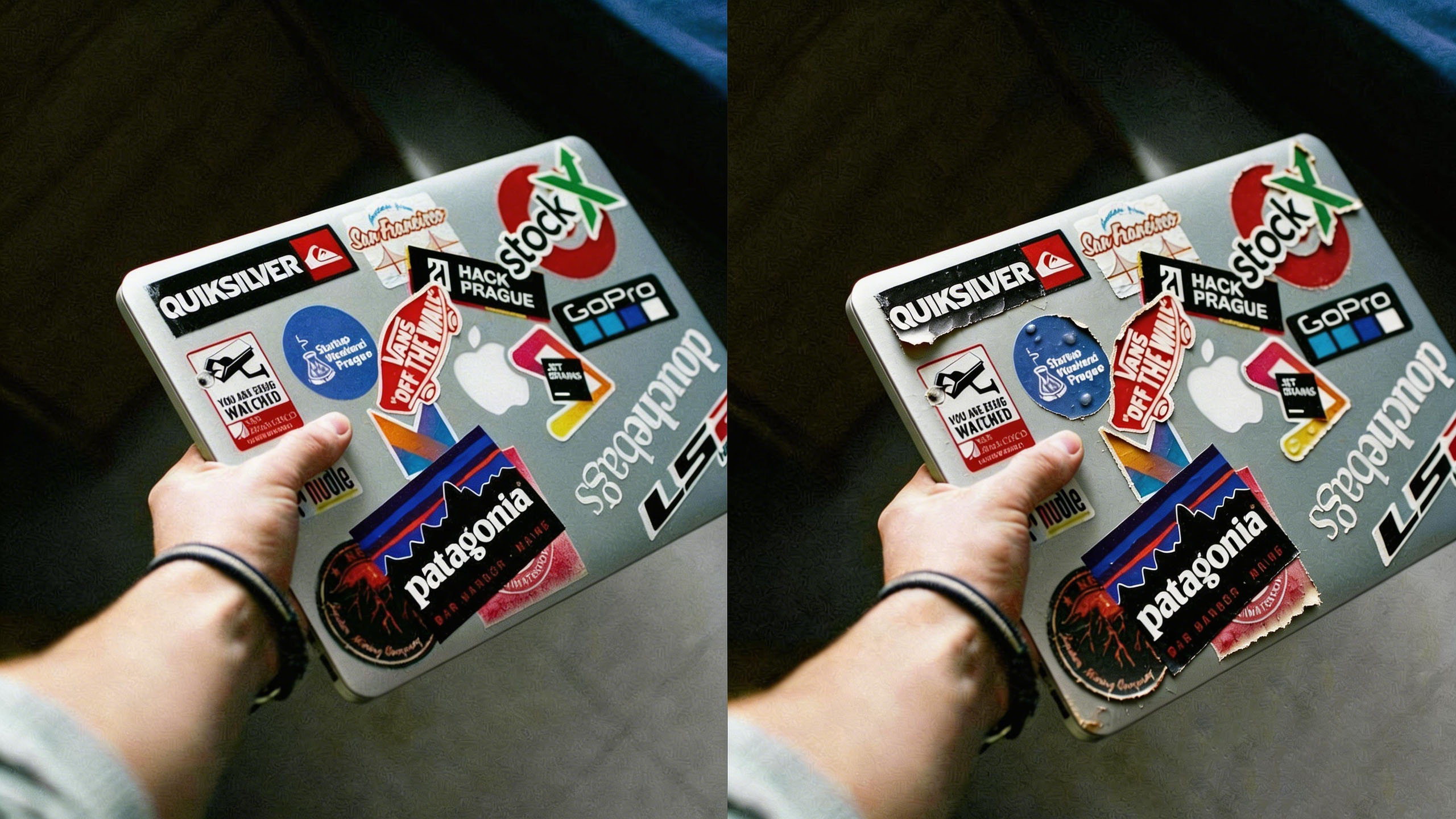 common application problems when applying laptop stickers