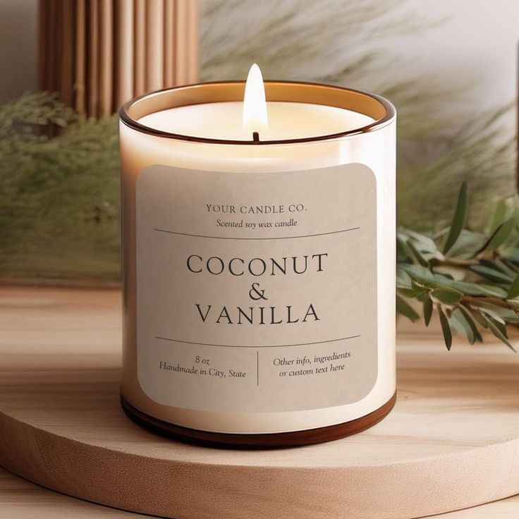 custom candle labels  