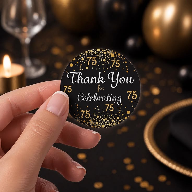 Gold Foil with Black Sticker3