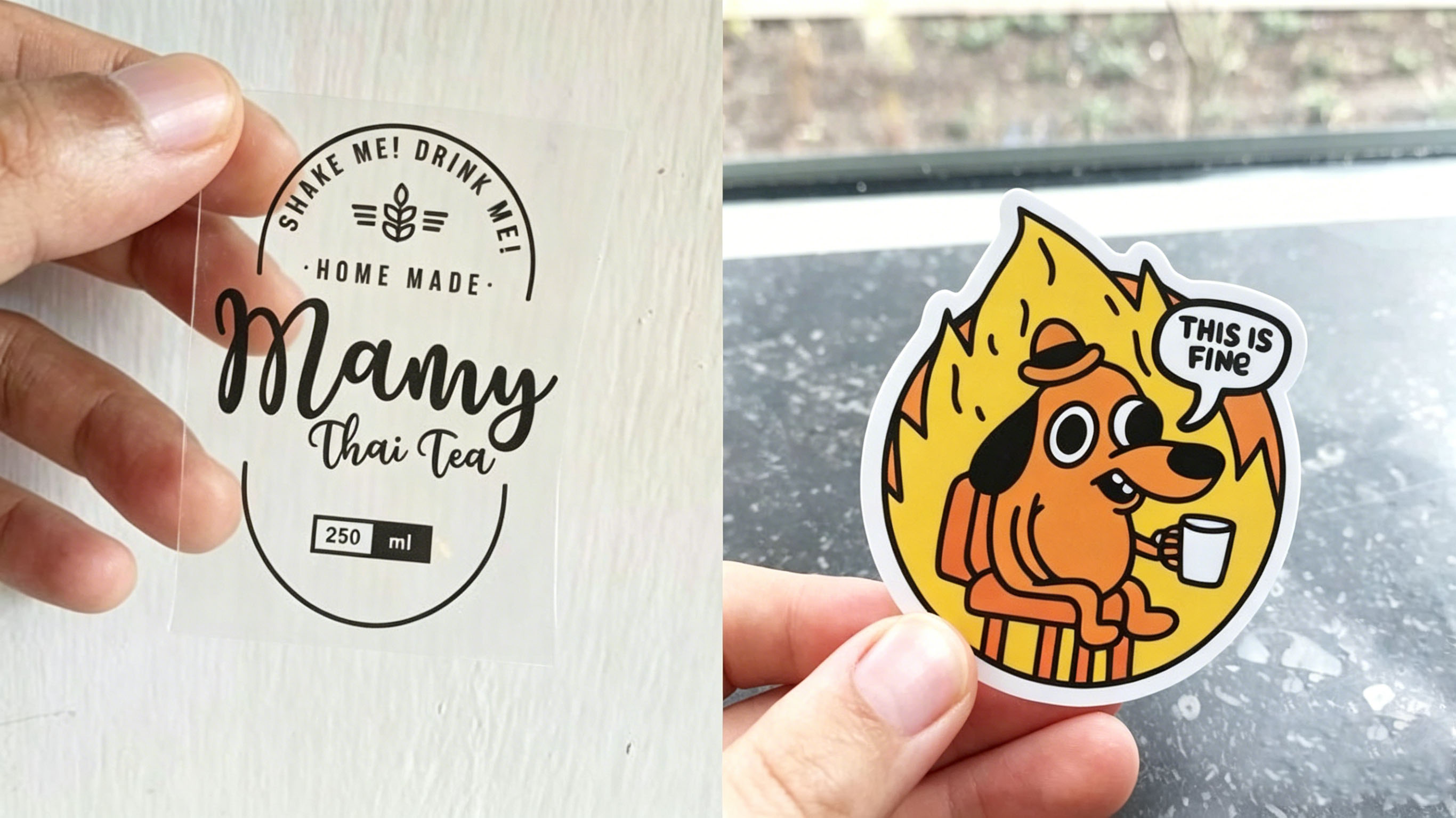 Clear Stickers Vs Clear Stickers Vs
