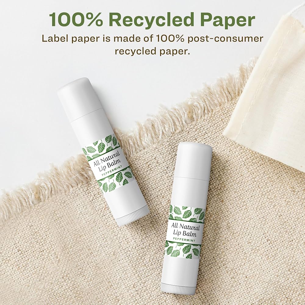Matte Recycled Paper Labels444 Matte Recycled Paper Labels444