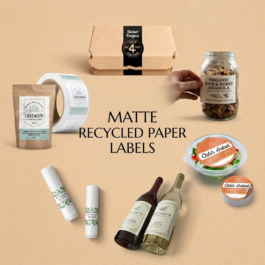 Ideal Applications of Matte Recycled Paper Labels Ideal Applications of Matte Recycled Paper Labels